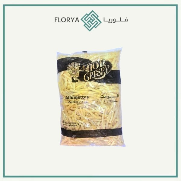 بطاطا هوت كريسبي 7*7 مصري 2.5 كجم
