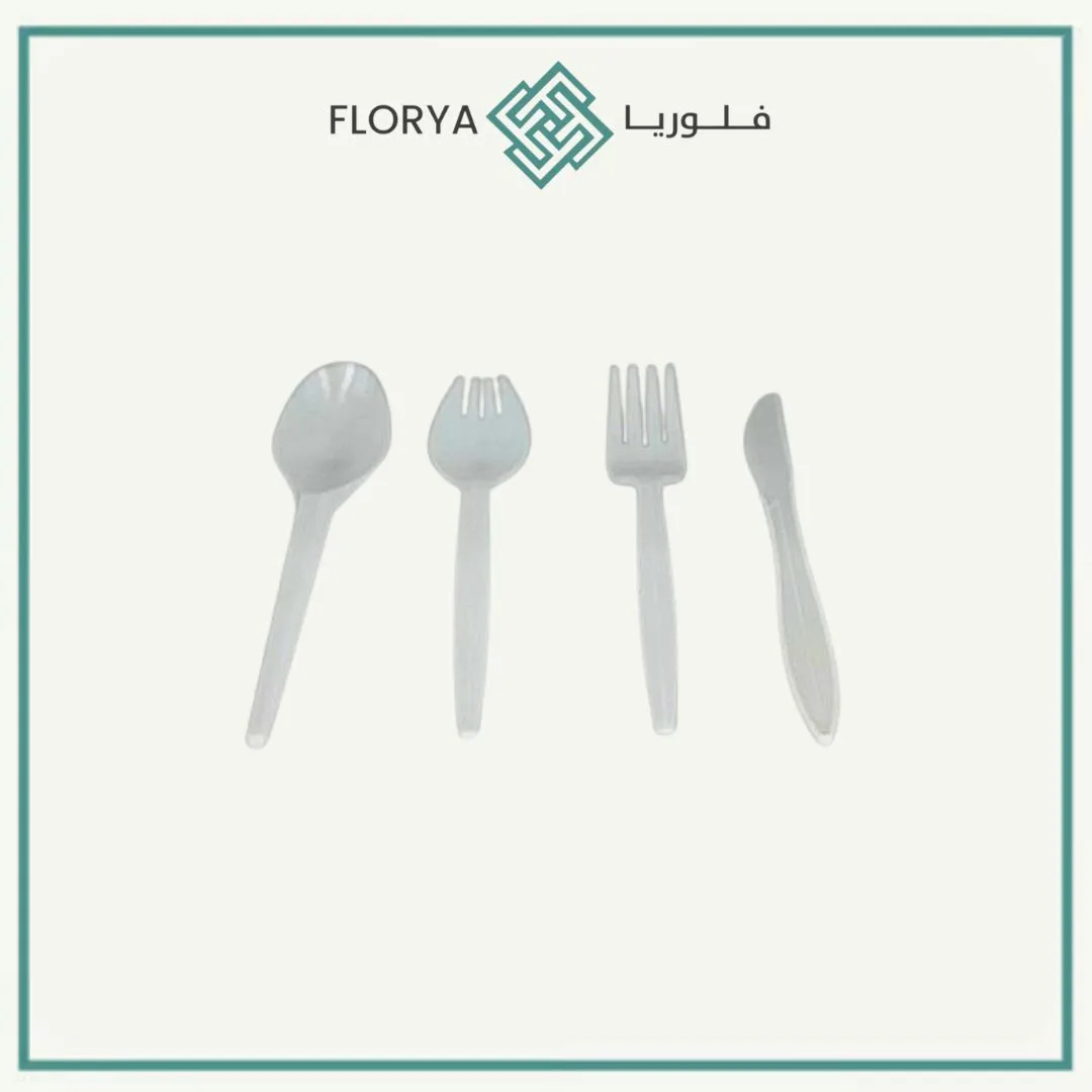 أدوات طعام أبيض